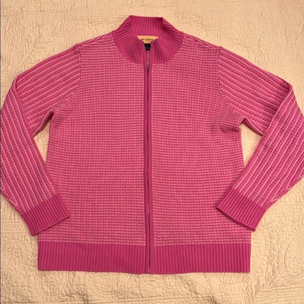 St John Zip Cardigan Sweater